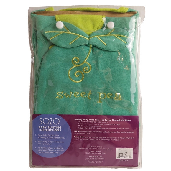 SOZO Bunting and Cap Set Sweet Pea Unisex Baby Newborn 0-6 Months Photography - Picture 2 of 2